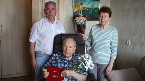 Брянский ветеран Владимир Ильич Александров отмечает 103-летие