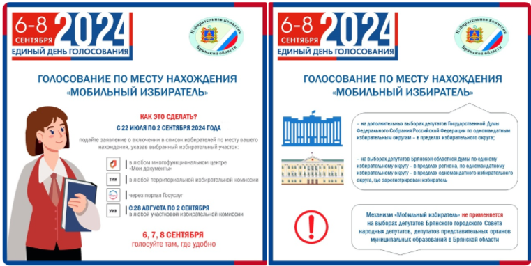 На выборах депутатов Государственной и Брянской областной Думы начался прием заявлений для голосования по месту нахождения.
