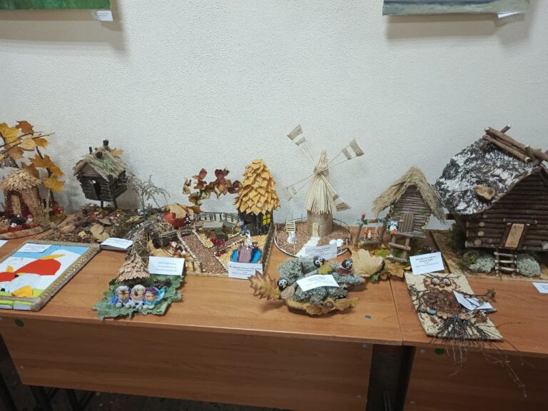 В Локотском доме культуры имени А.П. Менякина проходил районный конкурс поделок из природного материала «Осенний калейдоскоп»