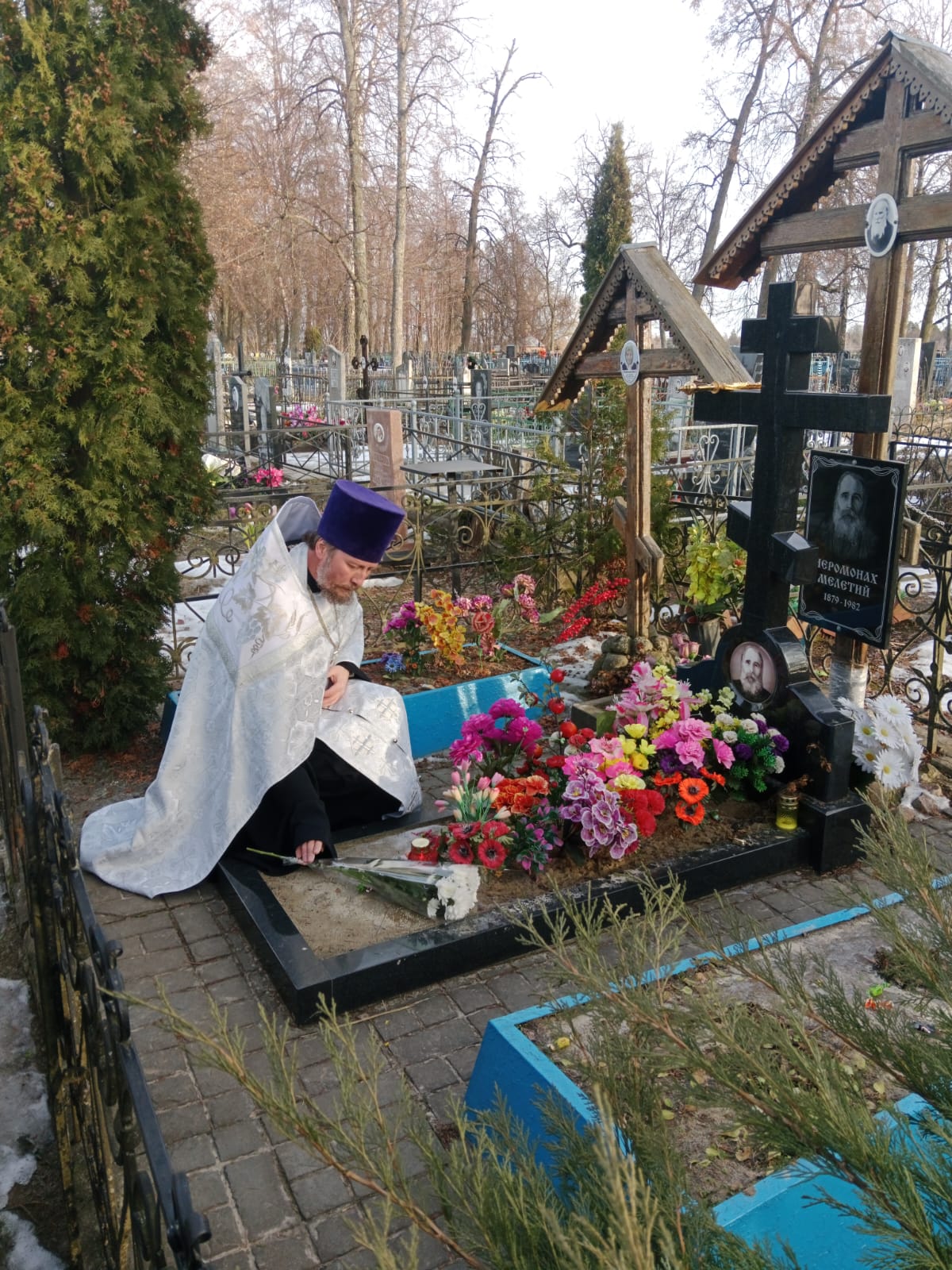 Благочинный Брасовского церковного округа совершил панихиду по старцу Мелетию (Демину)