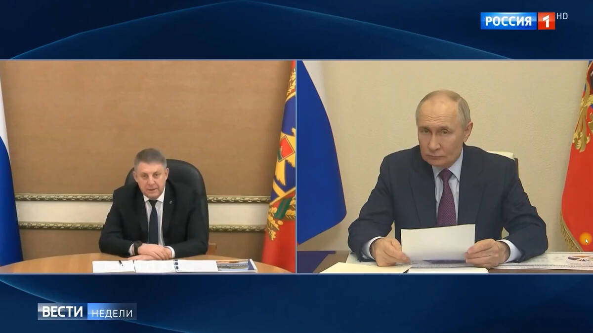 Разговор Путина с Богомазом выбрали «Вестью недели»