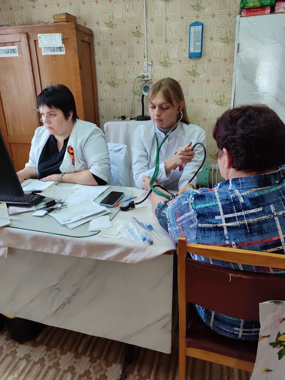 Медицинская бригада Брасовской ЦРБ провела профилактические мероприятия для жителей Городища № 2