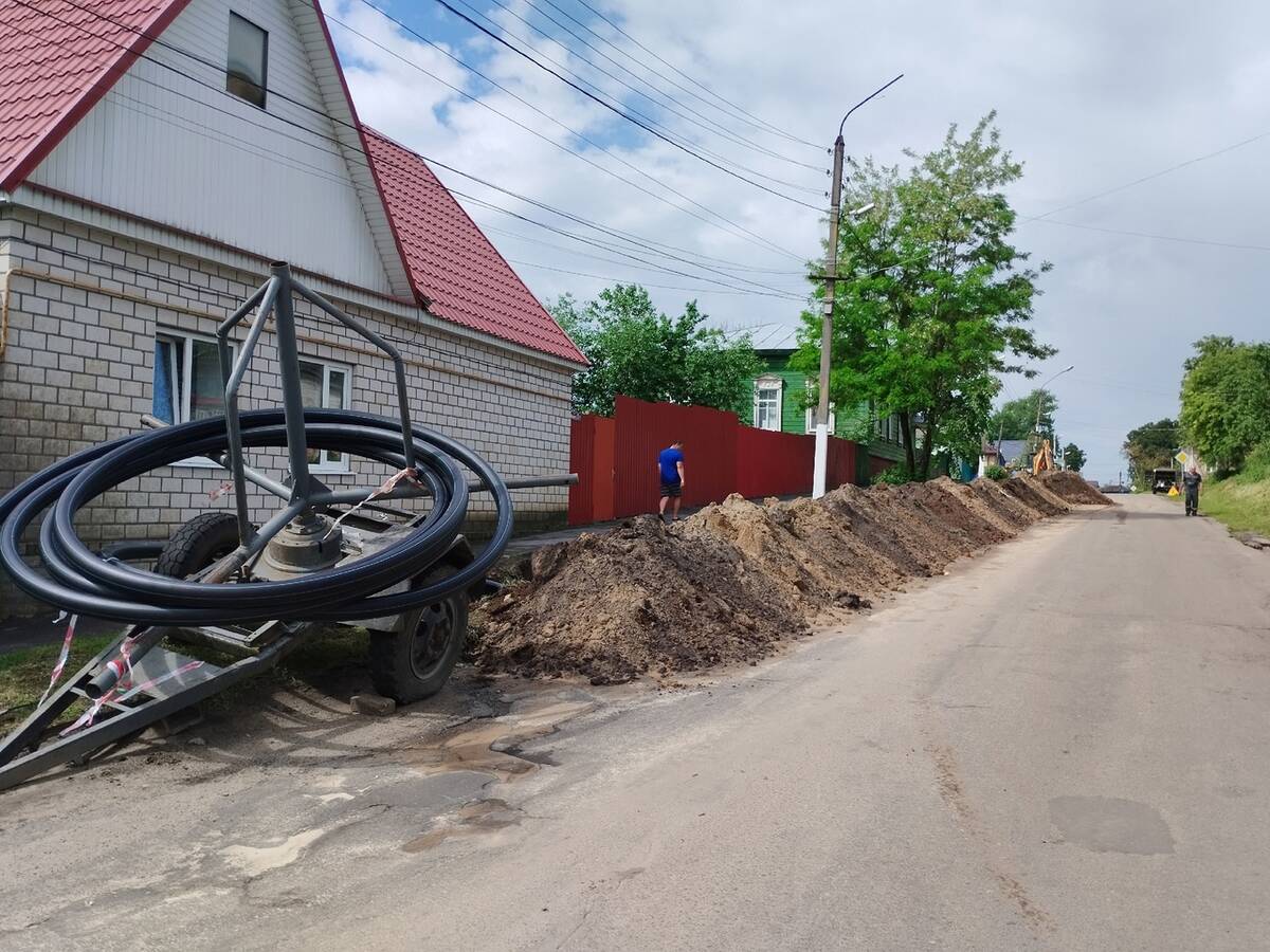 В Стародубе ведётся капремонт водопроводной сети