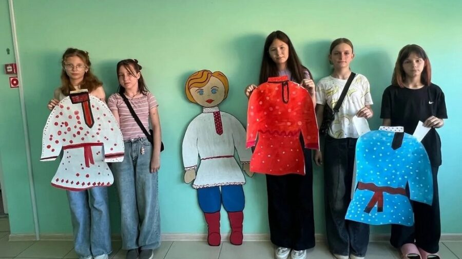 В Погребском сельском доме культуры отметили День русской косоворотки