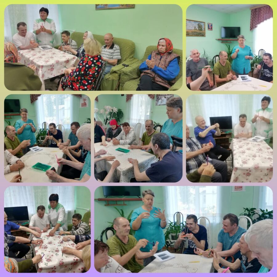 В Брасовском доме-интернате осваивают пальчиковую гимнастику