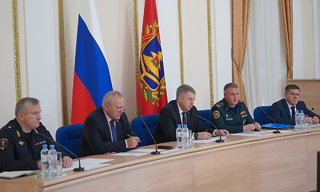 Александр Богомаз принял участие в совещании по штабной тренировке по гражданской обороне