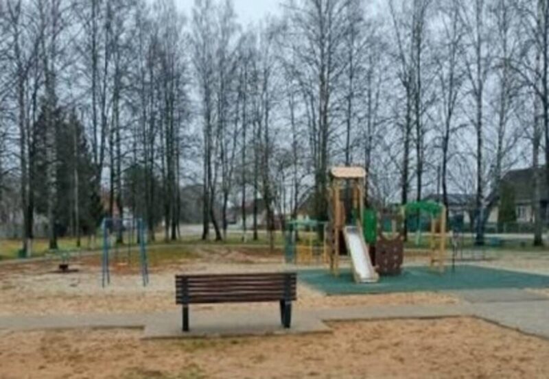 Под Брянском в селе Малое Полпино обновили территорию у Дома культуры