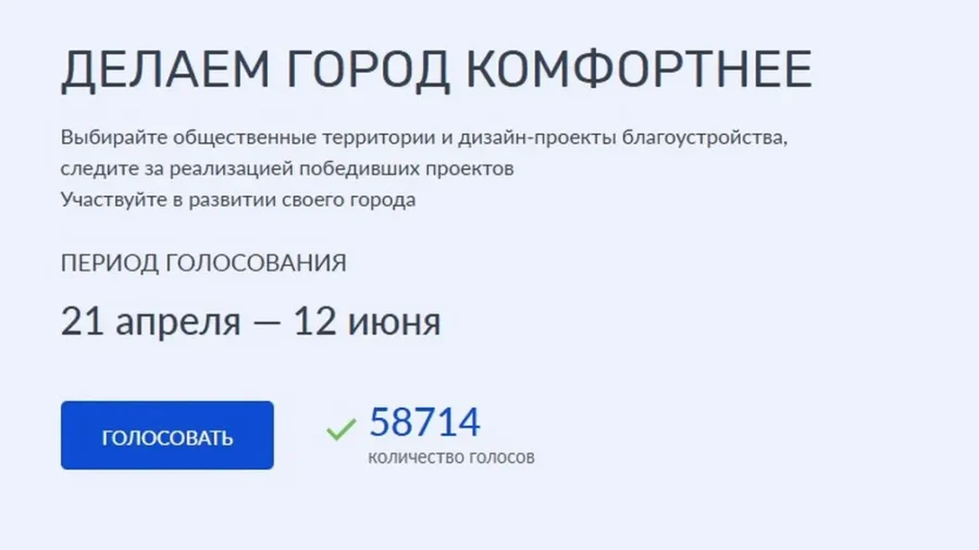 За выбор объектов благоустройства проголосовали более 50 тысяч брянцев