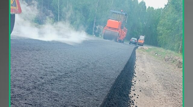 В Унечском районе продолжают ремонт участка автодороги Унеча – станция Рассуха – Лизогубовка