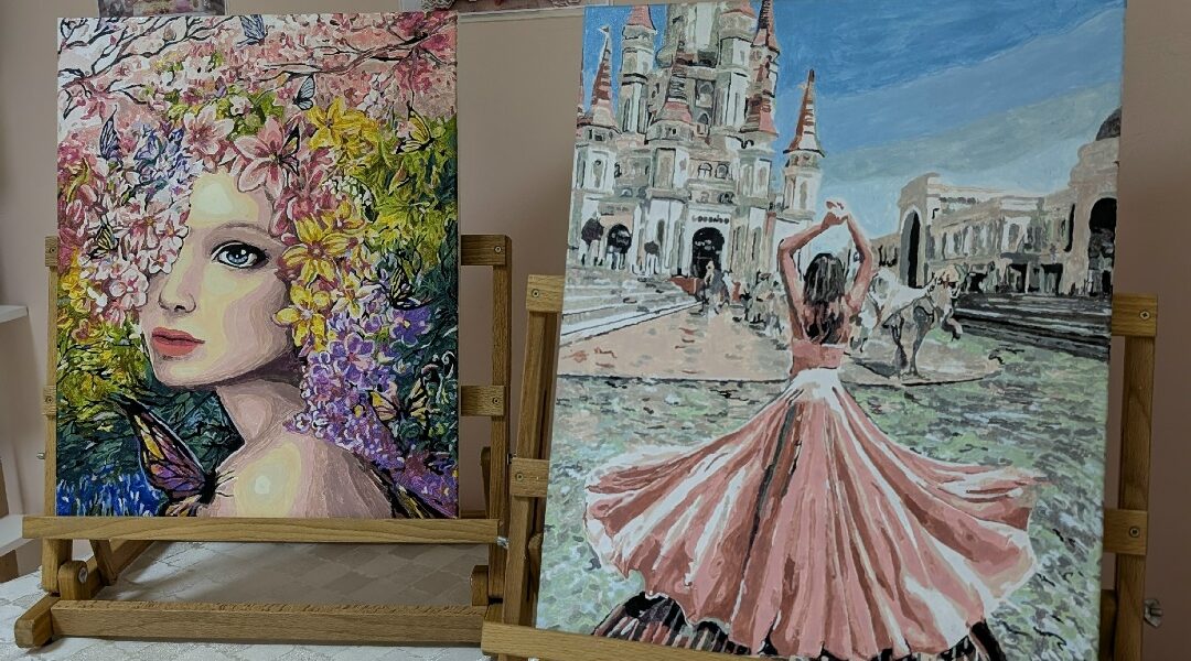 В Погребском СДК Брасовского района проходит выставка «Серебряная палитра»