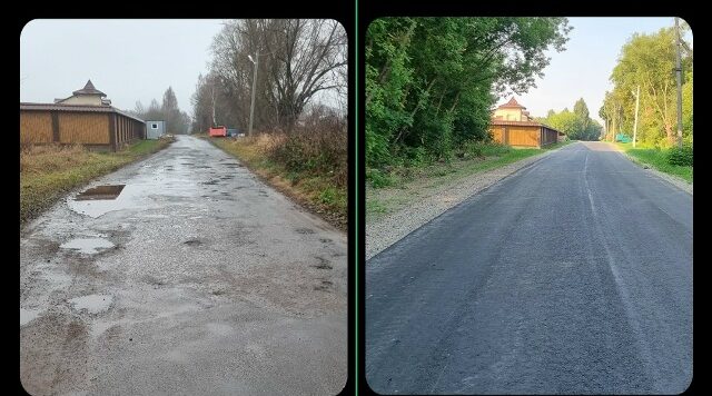 В Почепском районе отремонтировали участок автодороги Сетолово — Азарово